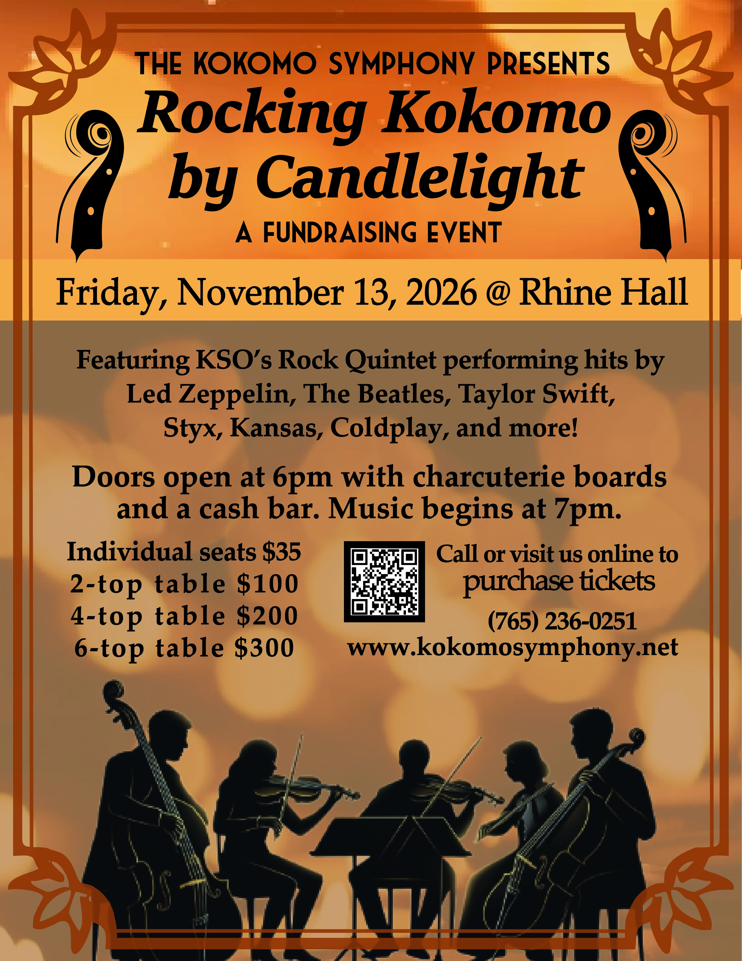 KSO presents: Rocking Kokomo by Candlelight Fundraiser